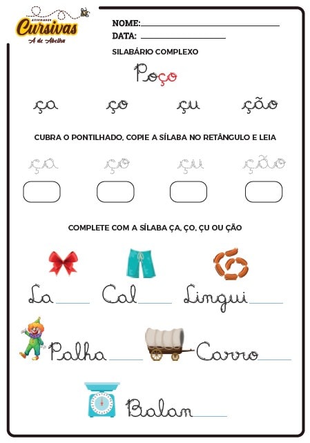 Amostra Atividades Cursivas 15