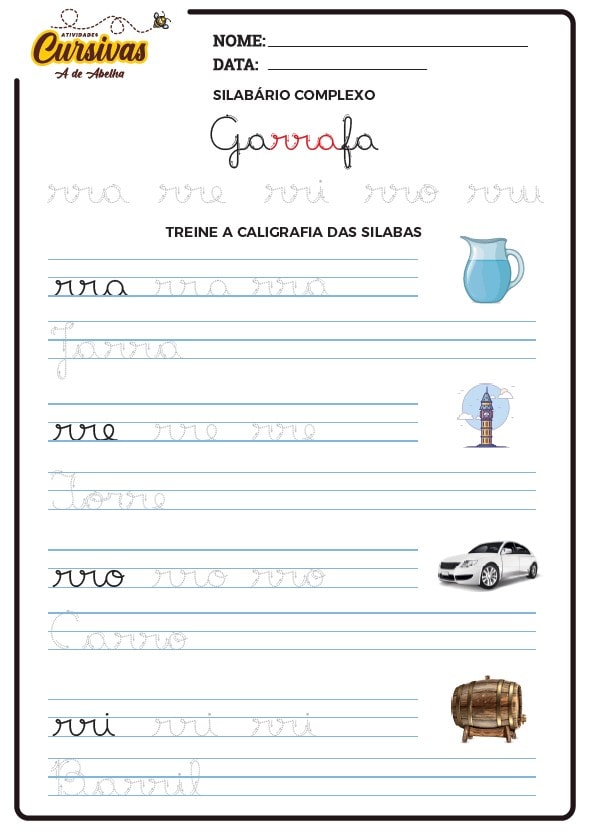 Amostra Atividades Cursivas 5