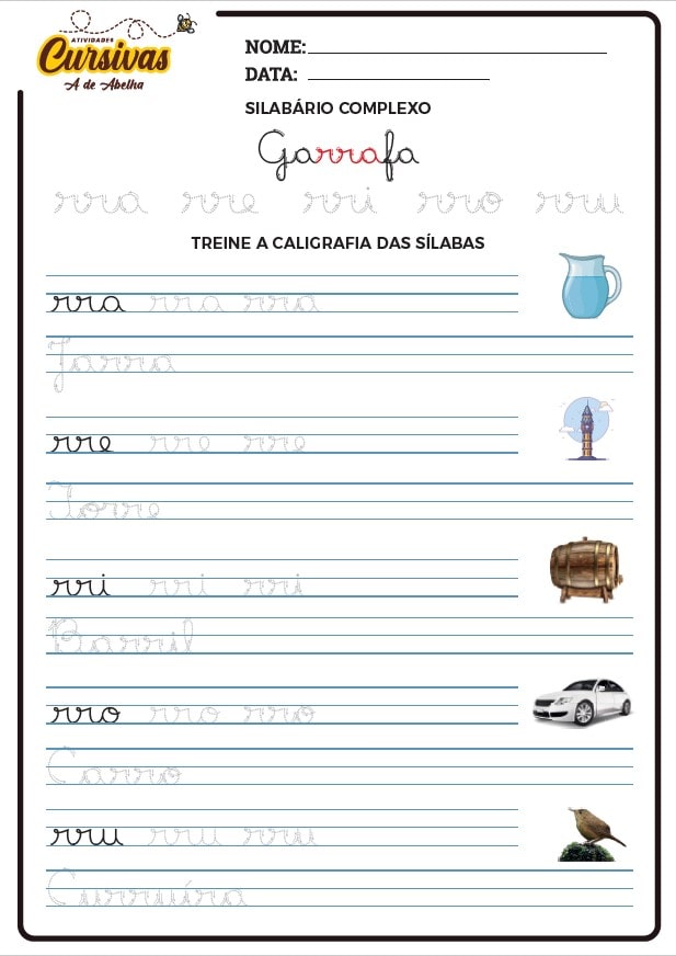 Amostra Atividades Cursivas 13