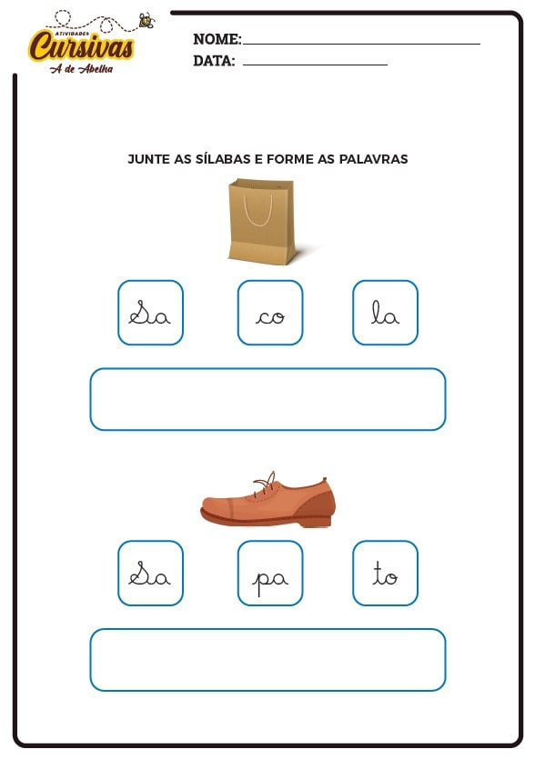 Amostra Atividades Cursivas 6